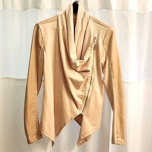 BLANKNYC asymmetrical zip sweater jacket.